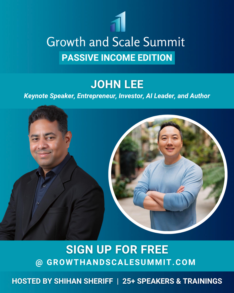 John Lee - Growth & Scale Summit Banner